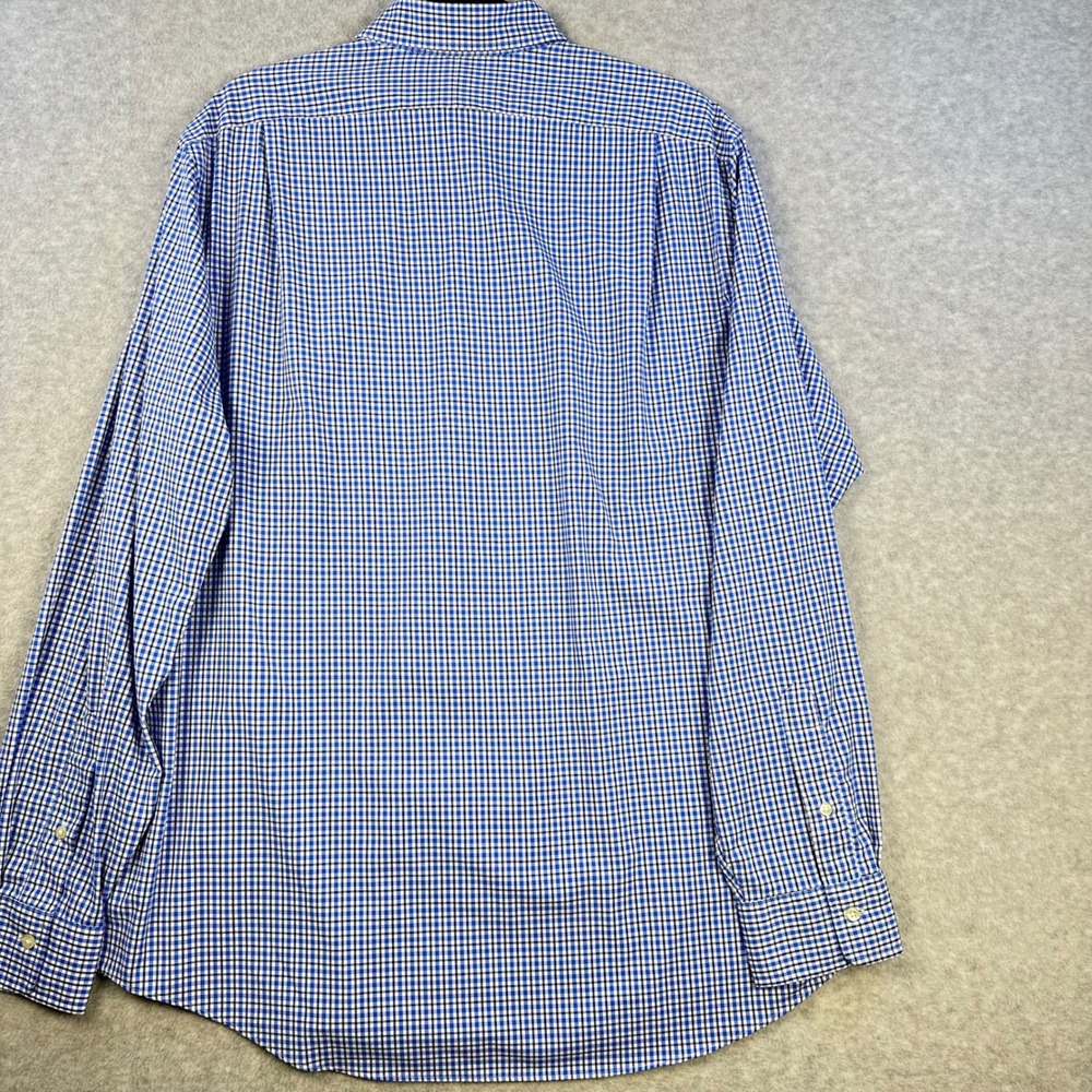Polo Ralph Lauren Mens XL Classic Fit Performance Gingham Button Down Shirt Blue - Picture 6 of 7